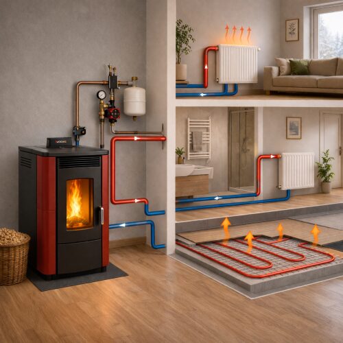 Poêle à granulés hydro